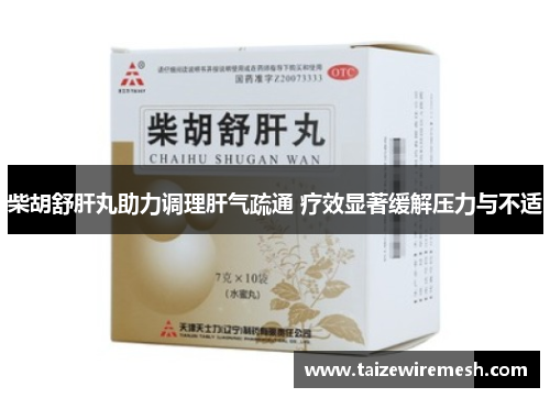 柴胡舒肝丸助力调理肝气疏通 疗效显著缓解压力与不适