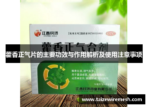 藿香正气片的主要功效与作用解析及使用注意事项